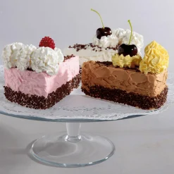 Pièces De Tarte Aux Framboises, Set De 2 Fausses Pièces Alimentaires 12 Cm-DecoWoerner Clearance