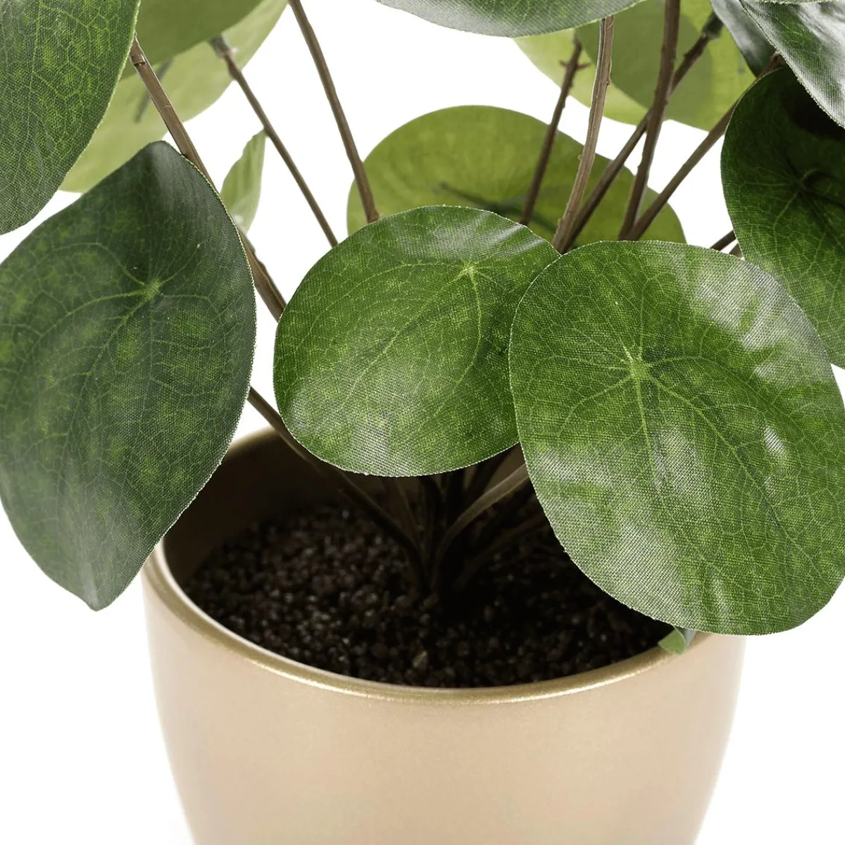 Pilea Artificiel Décoratif En Pot ,Plante à Crêpes 25 Cm-DecoWoerner Clearance