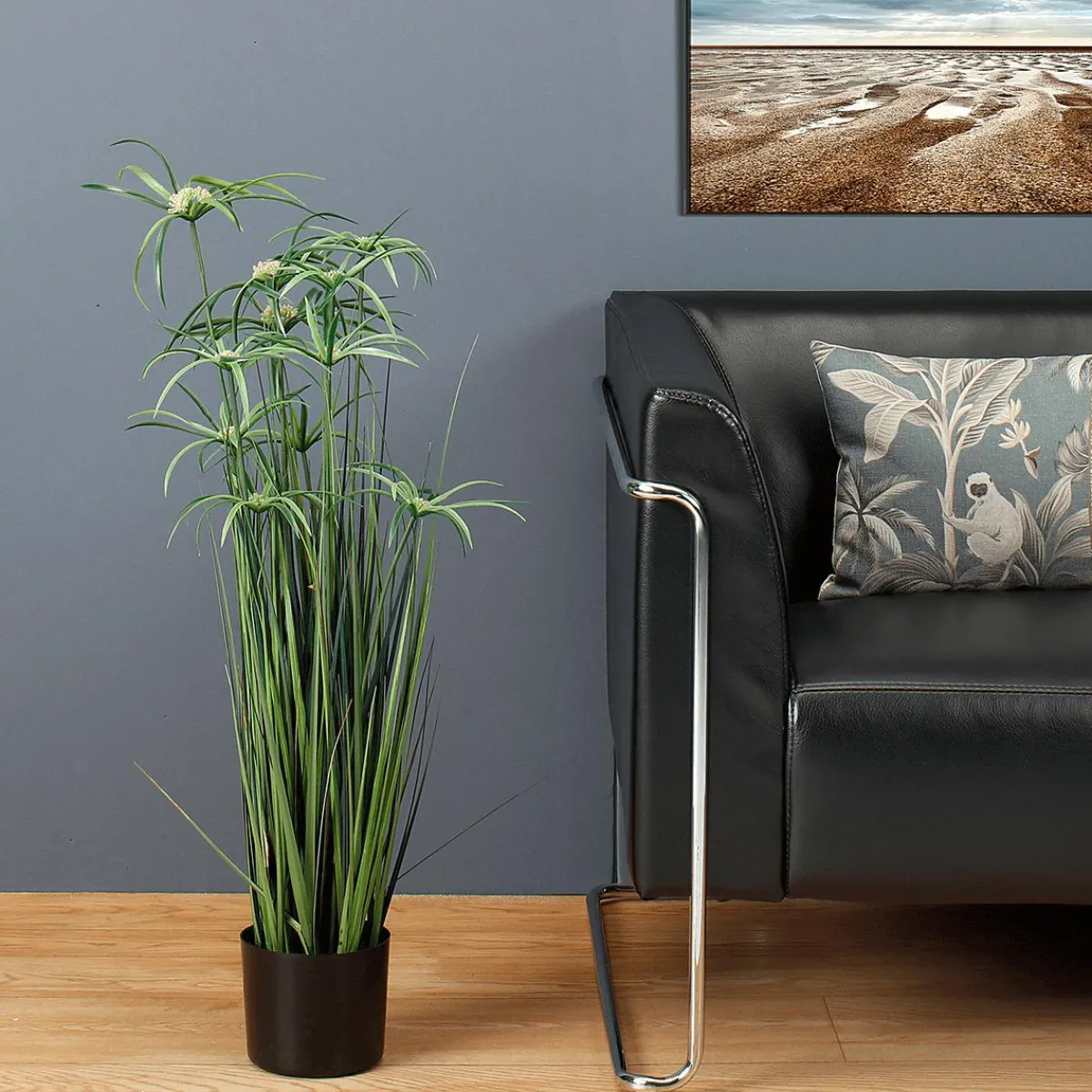 Plante Artificielle De Papyrus En Pot 90 Cm-DecoWoerner Sale