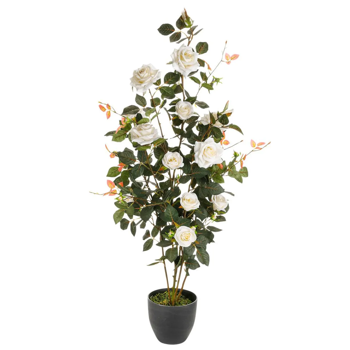 Plante De Rosier Artificielle En Pot 115 Cm-DecoWoerner Discount
