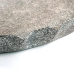 Plateau En Liège Métallique, 42 Cm Ø, 5 Cm De Haut-DecoWoerner
