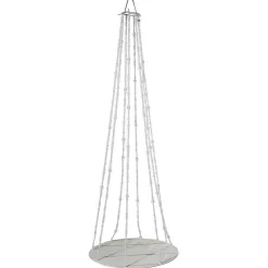 Plateau Suspendu Avec Chaînes De Perles, Ø 60 Cm, Long. 170 Cm-DecoWoerner New