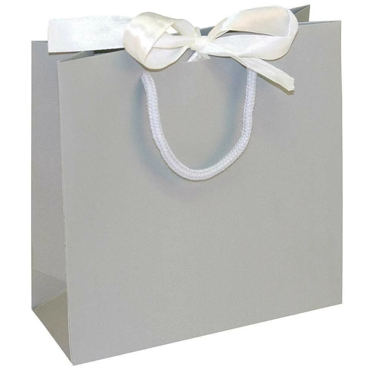 Pochettes Cadeaux, 20 X 20 X 8 Cm, 25 Pièces, 200 G/ M², Avec Noeud En Satin Assorti-DecoWoerner Outlet
