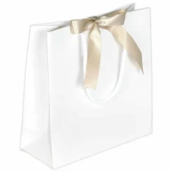 Pochettes Cadeaux, 20 X 20 X 8 Cm 25 Pièces 200 G M² Avec Noeud En Satin Assorti-DecoWoerner Best