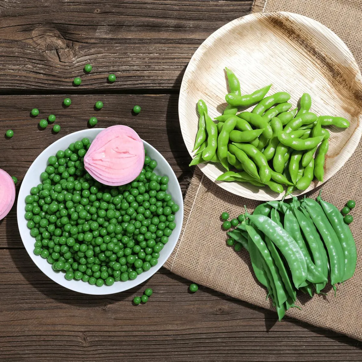 Pois Gourmands Aliment Factice, 24 Pièces-DecoWoerner Discount
