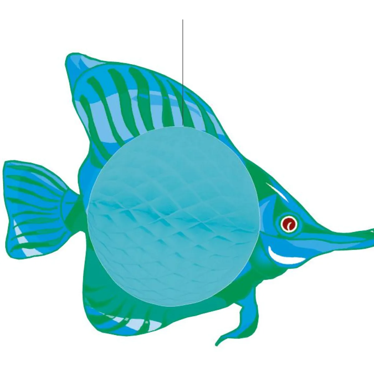 Poisson Déco Papillon Bleu Tropical 40 Cm-DecoWoerner Discount