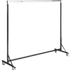 Portant Roulant Industriel, Hauteur Fixe 161 Cm-DecoWoerner New