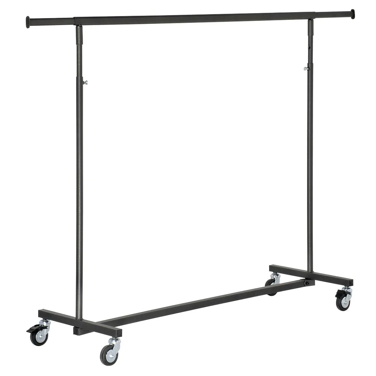 Portant Roulant Pliable Anthracite, Haut. Réglable-DecoWoerner Discount