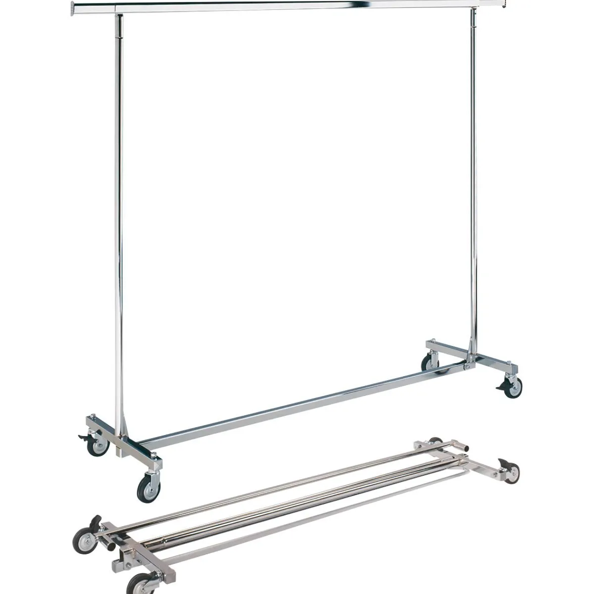 Portant Roulant Pliable, Hauteur Fixe 150 Cm-DecoWoerner