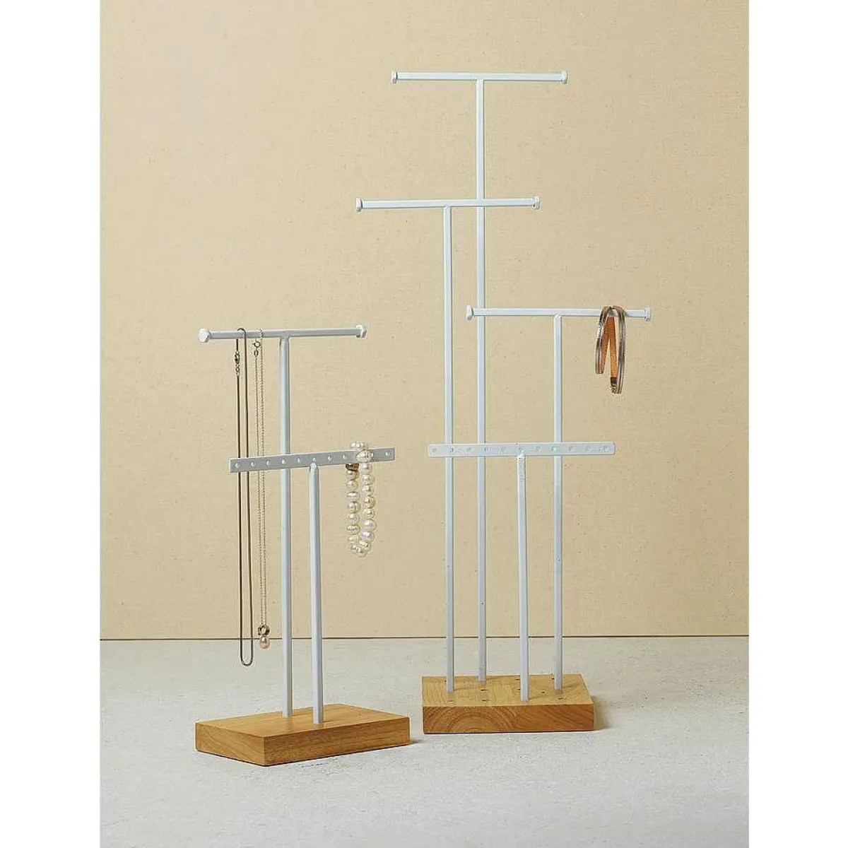 Porte Bijoux, Portant En T 4 Parties, Haut. 50 Cm-DecoWoerner Online