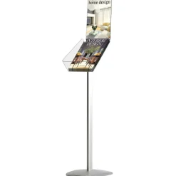 Porte-brochures "Plus" Avec Compartiment à Brochures-DecoWoerner Clearance