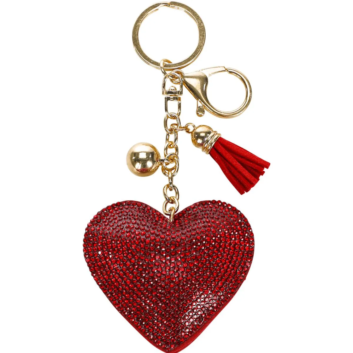 Porte-clés Cœur Avec œillet Et Mousqueton Pack De 12 Pièces-DecoWoerner Sale