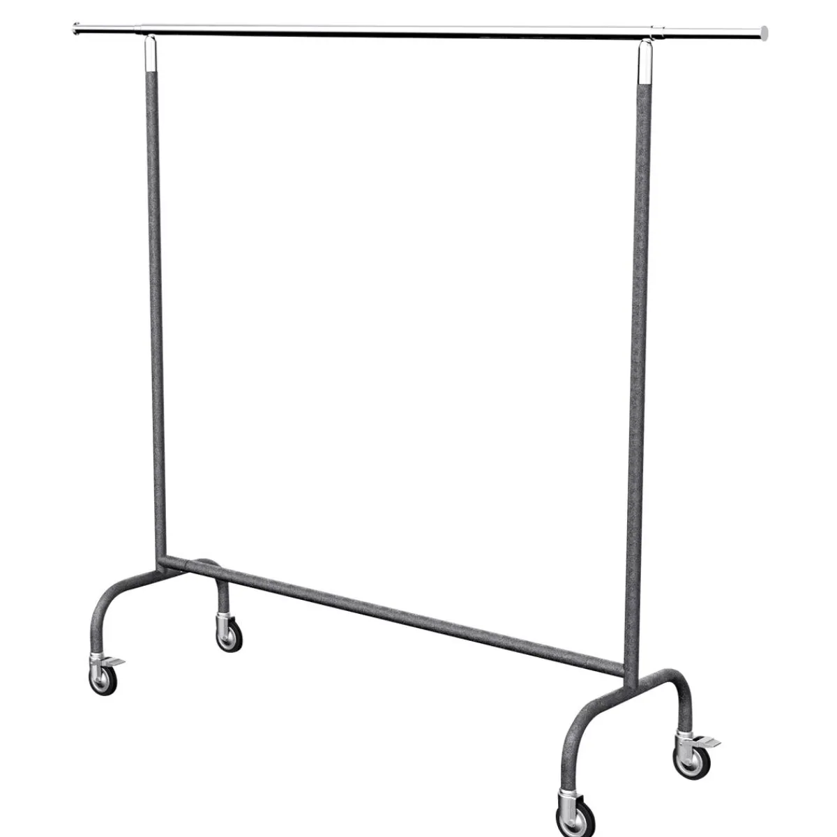 Portemanteau à Roulettes MASSIVE Anthracite Réglable En Hauteur 150-220 Cm-DecoWoerner