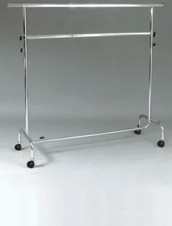 Portemanteau à Roulettes Réglable En Hauteur 150 Cm-DecoWoerner Sale