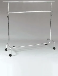 Portemanteau à Roulettes Réglable En Hauteur 150 Cm-DecoWoerner Sale