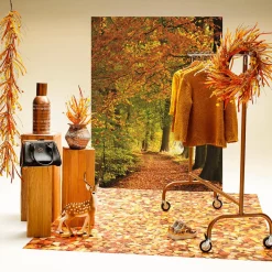 Portemanteau Avec Roulettes Cuivre 165 Cm-DecoWoerner Best