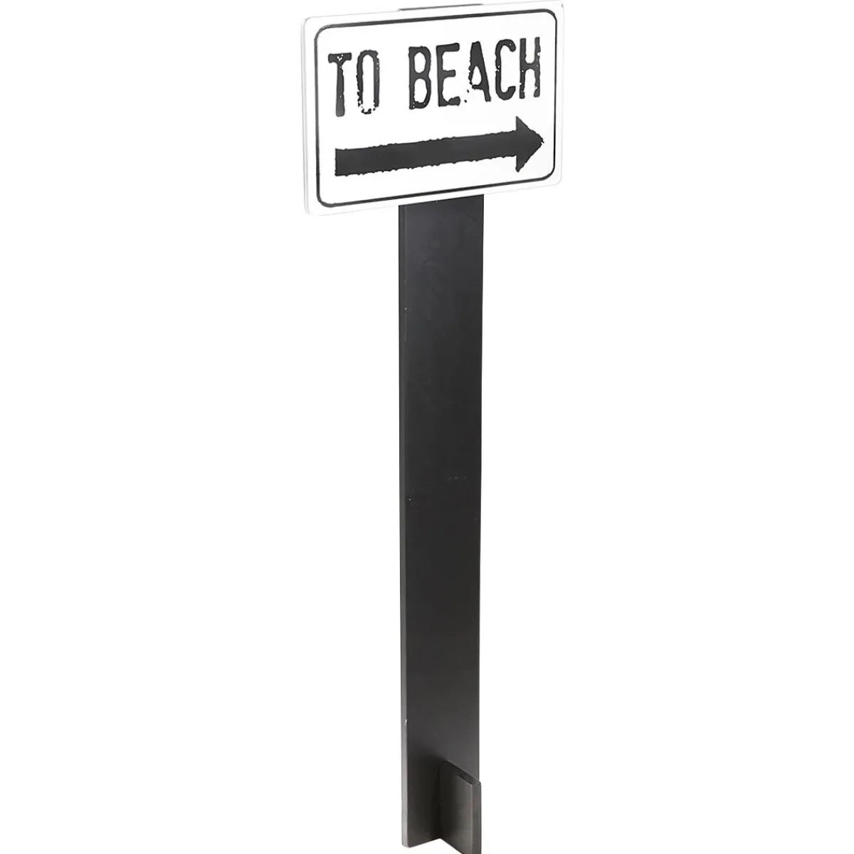Poteau Indicateur Beach Et Blanc Haut. 120 Cm-DecoWoerner Discount