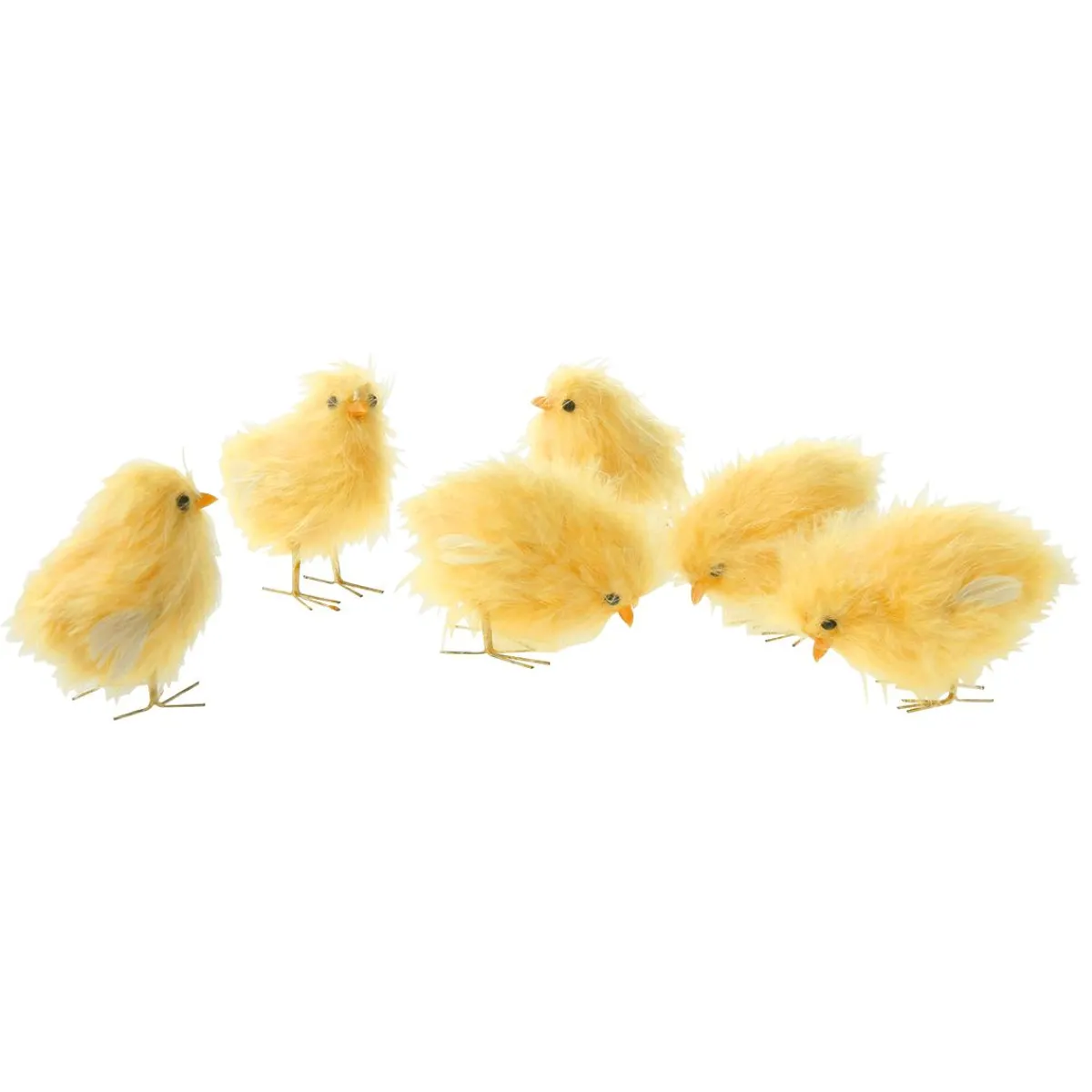 Poussins Déco 9 Cm, 6 Pces-DecoWoerner Outlet