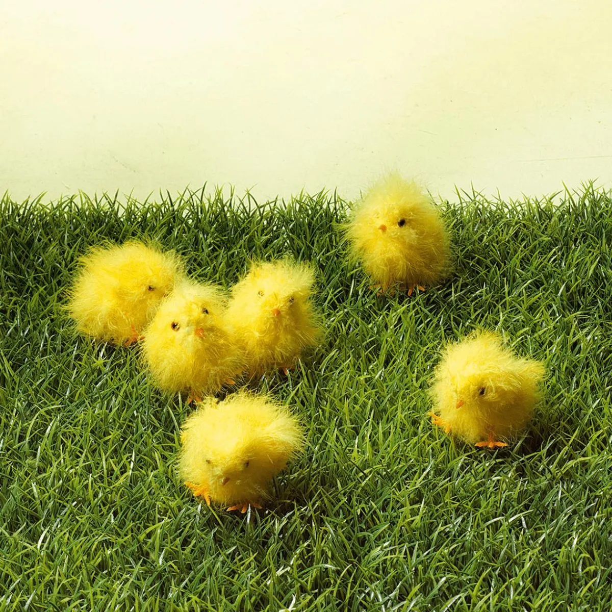 Poussins Déco 9 Cm, 6 Pces-DecoWoerner Outlet