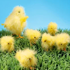 Poussins Déco 9 Cm, 6 Pces-DecoWoerner Outlet