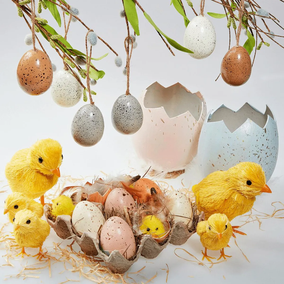 Poussins Déco 3 Pces 7 Cm-DecoWoerner Outlet