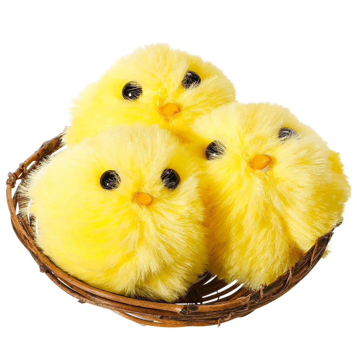 Poussins Déco Dans Leur Nid, 3 Pièces, 10 Cm Ø-DecoWoerner Online