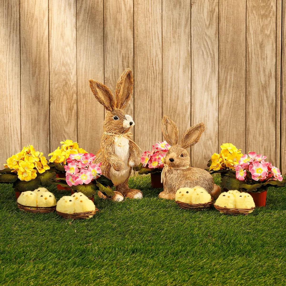 Poussins Déco Dans Leur Nid, 3 Pièces, 10 Cm Ø-DecoWoerner Online