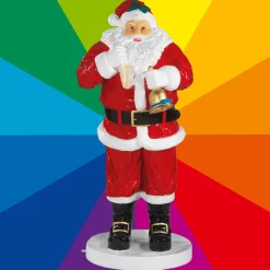 Père Noël Couleur Au Choix 180 Cm-DecoWoerner Outlet