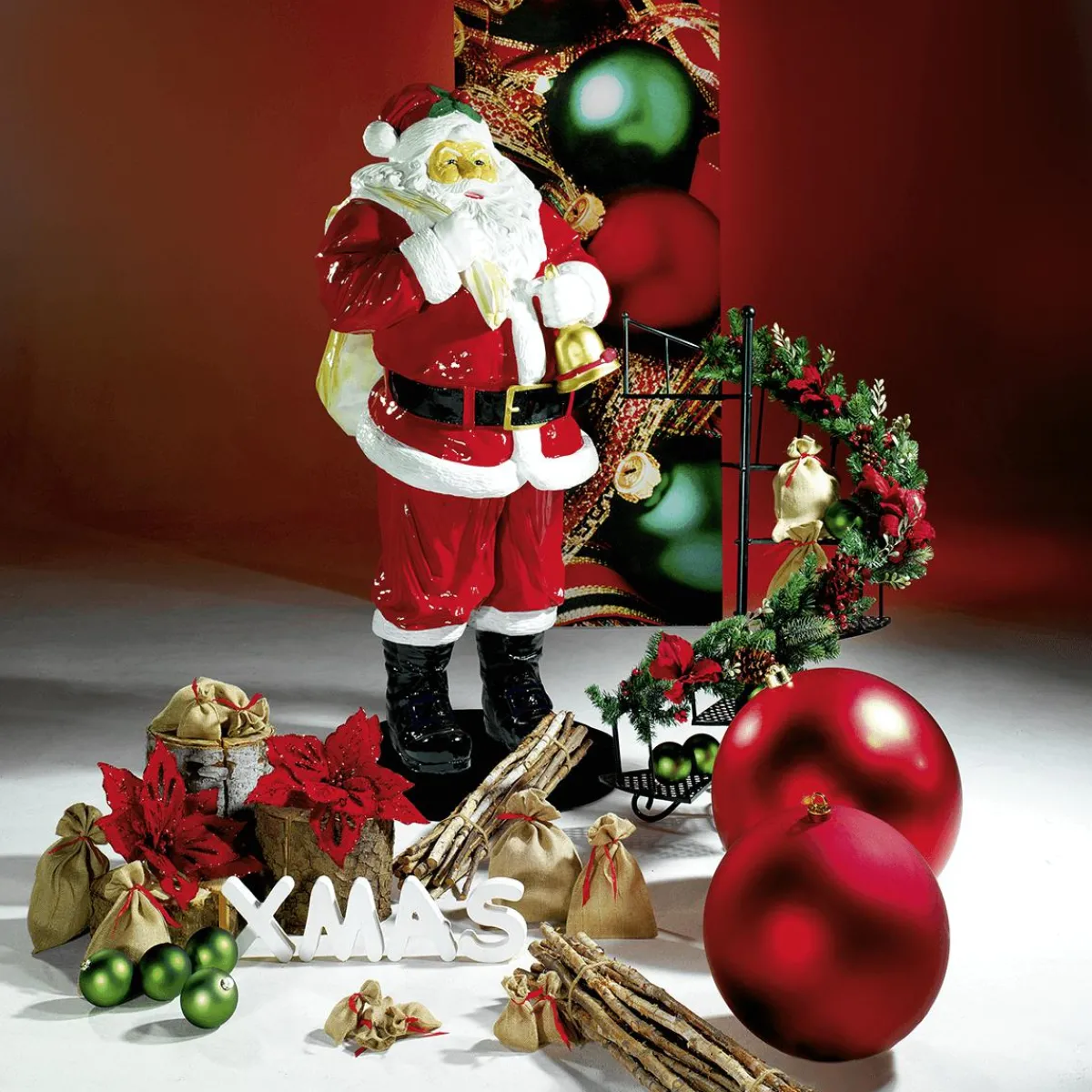 Père Noël En Fibre De Verre De 180 Cm-DecoWoerner