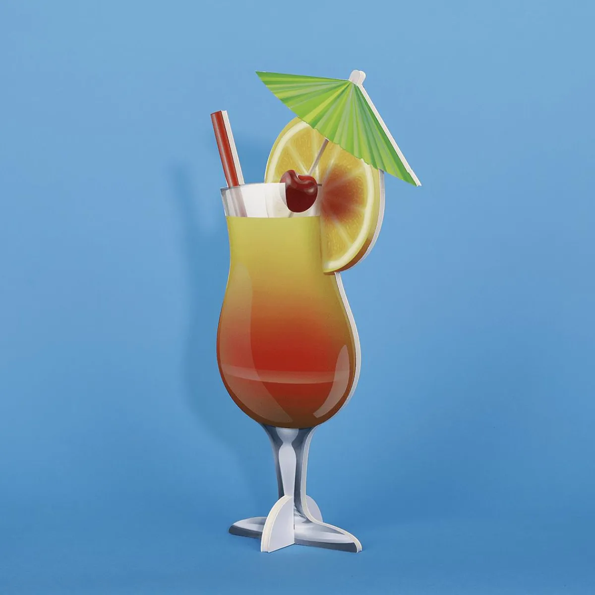 Présentoir à Cocktails Tropicaux 50 Cm-DecoWoerner Sale