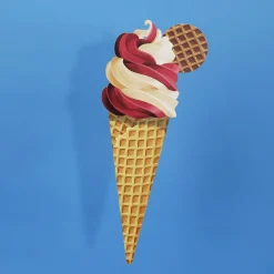 Présentoir à Glace Fraise-vanille 50 Cm-DecoWoerner Clearance