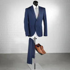Présentoir Chromé Pour Bustes De Tailleur Avec Présentoir à Chaussures 40 X 40 X 100 Cm-DecoWoerner Hot