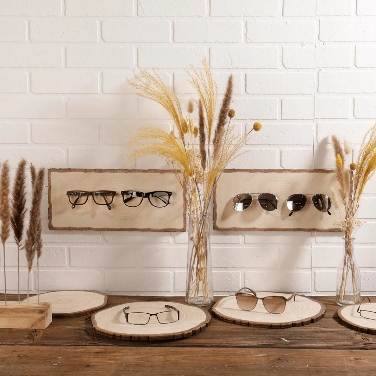 Présentoir De Disques En Bois Imprimé 18 X 40 Cm-DecoWoerner Clearance
