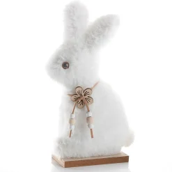 Présentoir De Lapin En Peluche Décoratif, , 21 Cm De Haut-DecoWoerner Discount