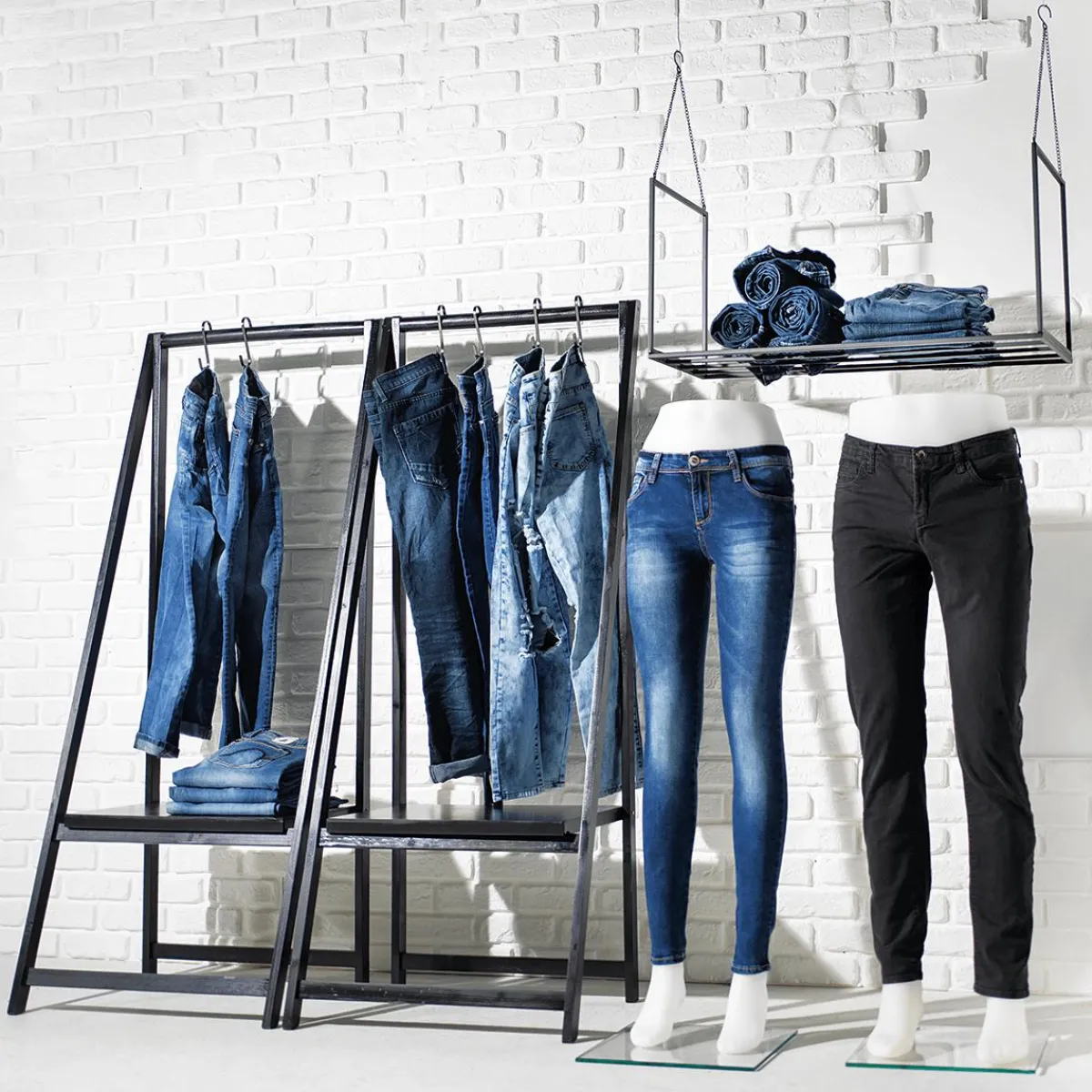 Présentoir De Pantalons Homme Haut. 120 Cm-DecoWoerner