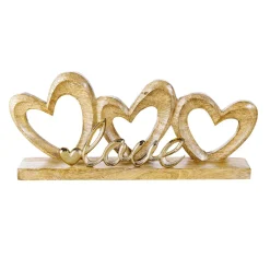 Présentoir En Bois En Forme De Cœur Avec Lettres Love 35 X 5 X 16 Cm-DecoWoerner Outlet