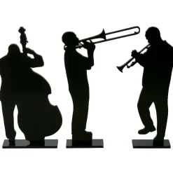 Présentoir En Bois "Musiciens Cubains" 50 Cm-DecoWoerner Online