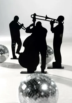 Présentoir En Bois "Musiciens Cubains" 50 Cm-DecoWoerner Online