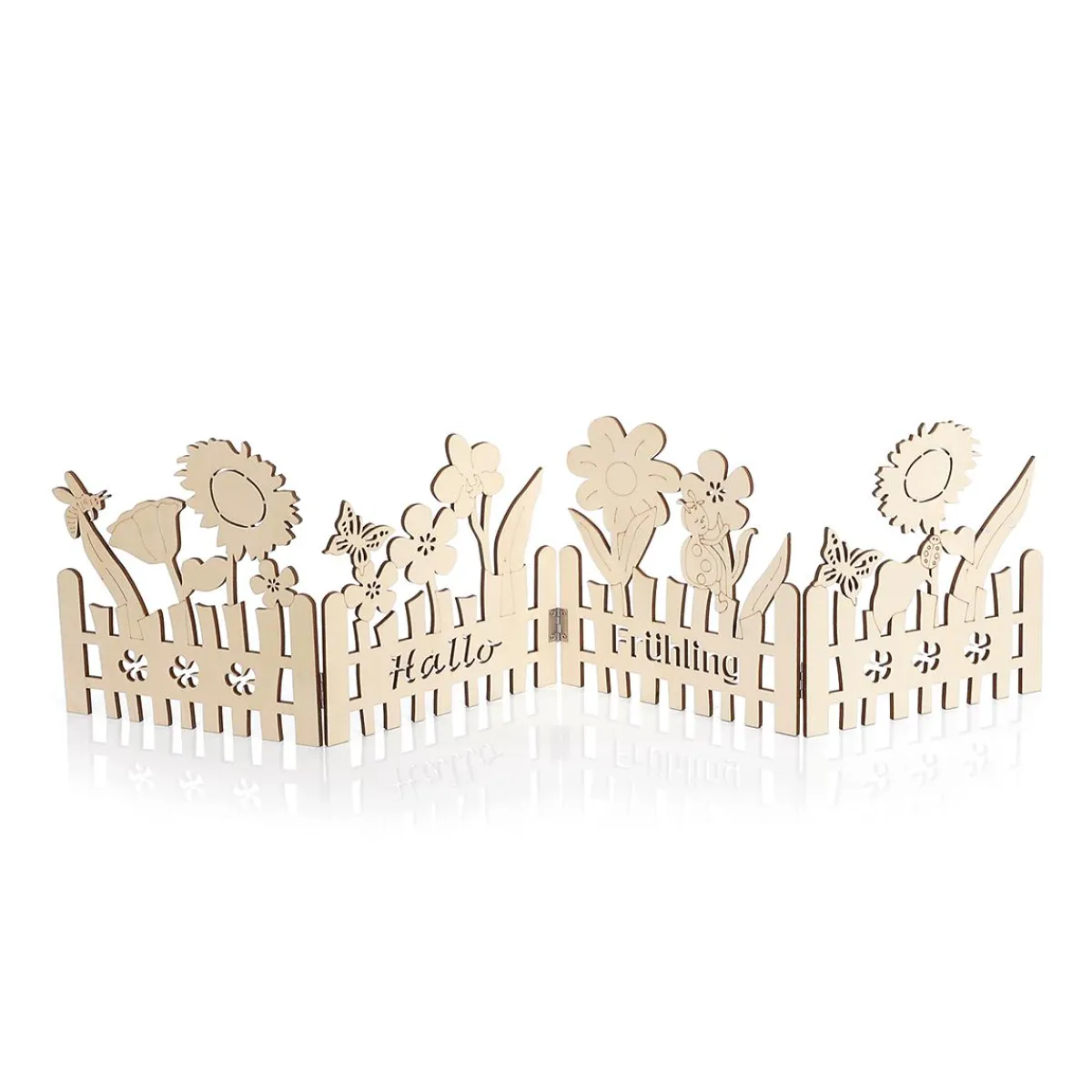 Présentoir En Bois Pour Clôture Silhouettes De Fleurs D'été 20 X 81 Cm-DecoWoerner Outlet