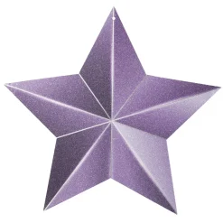 Présentoir En Forme D'étoile, Lilas, Scintillant-DecoWoerner Clearance