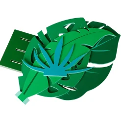 Présentoir Feuille De Jungle En Bois, 57 Cm-DecoWoerner Clearance