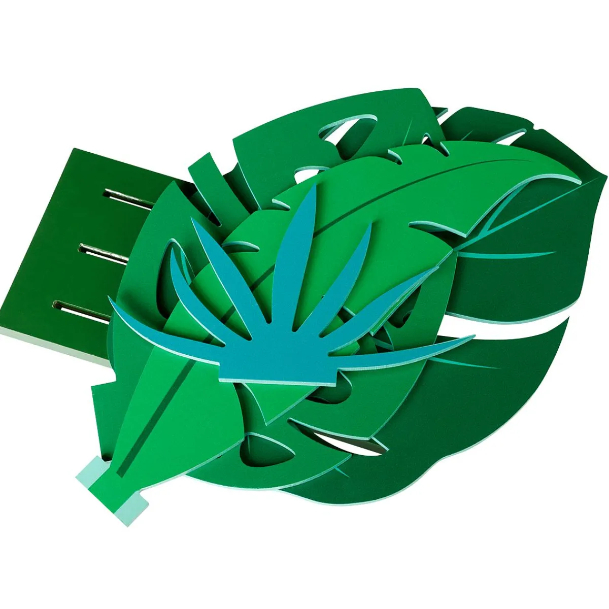 Présentoir Feuille De Jungle En Bois, 57 Cm-DecoWoerner Clearance