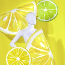 Présentoir Limette & Zitrone 35/40 Cm-DecoWoerner Discount