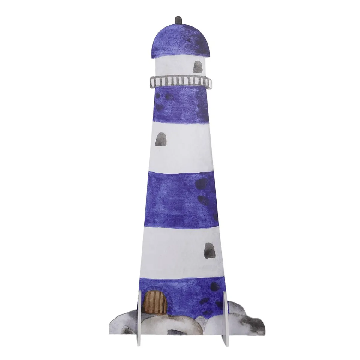 Présentoir Phare Et Blanc 59 X 120 Cm-DecoWoerner New