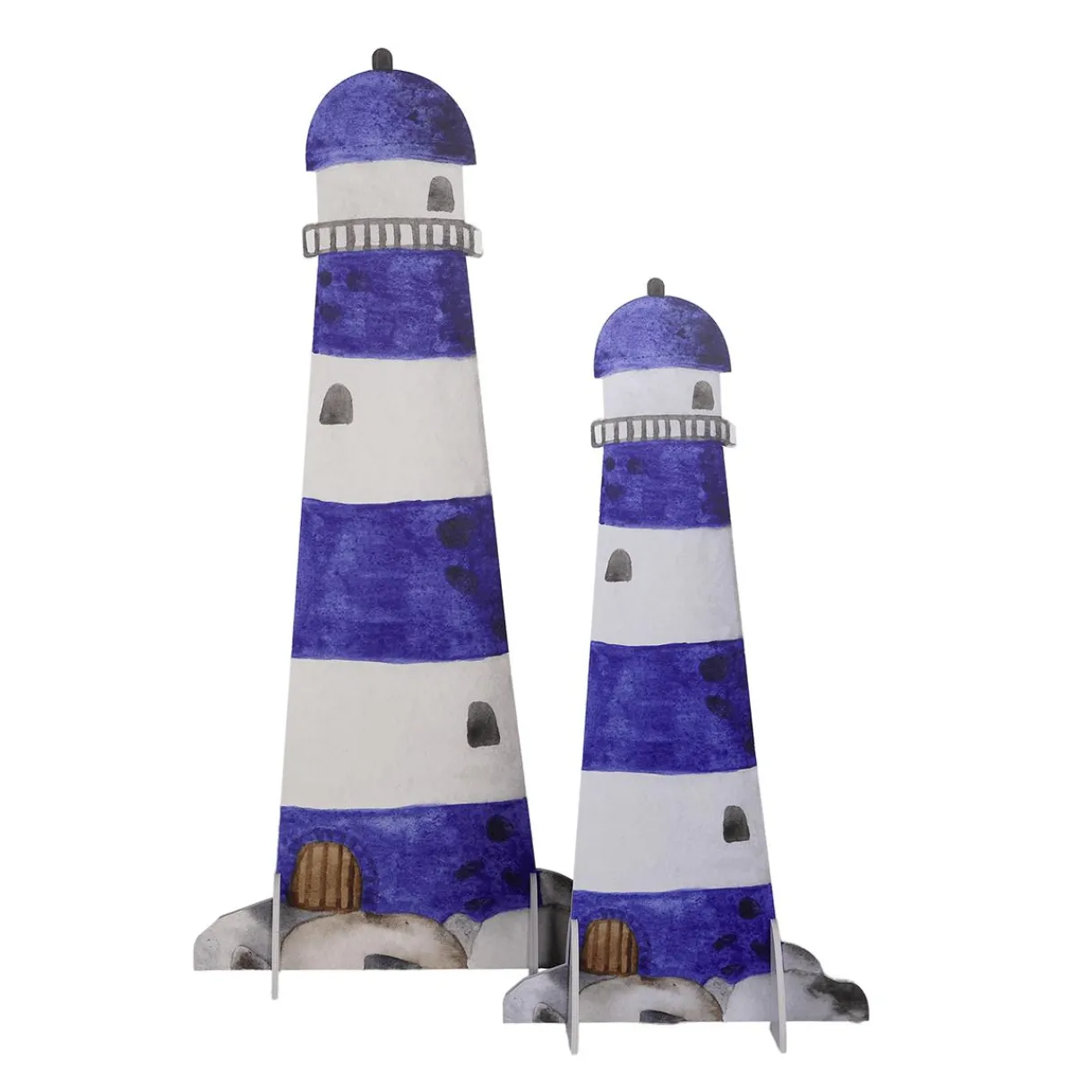 Présentoir Phare Et Blanc 59 X 120 Cm-DecoWoerner New