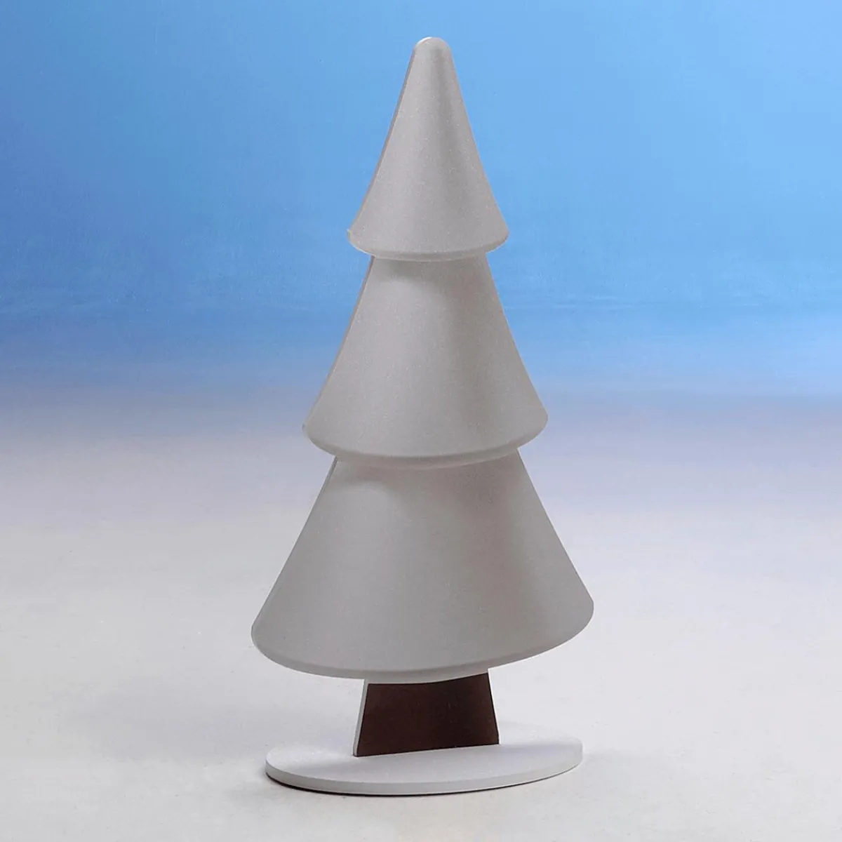 Présentoir Sapin Des Neiges Avec Paillettes 34 X 69 Cm Argent-DecoWoerner Outlet