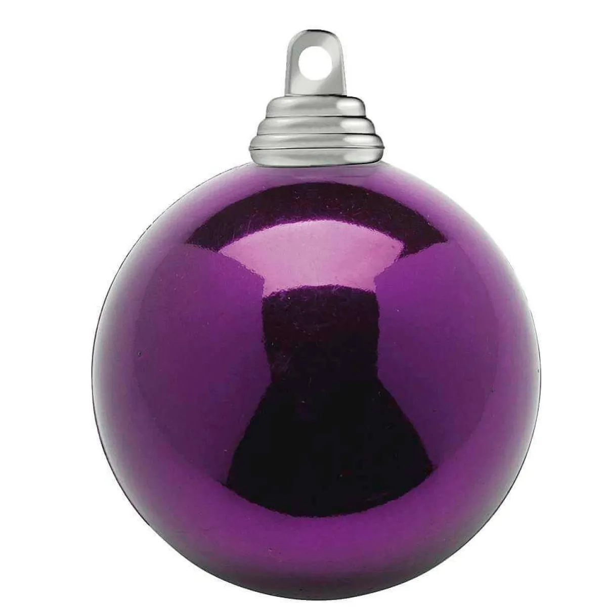 Prune, Boules De Noël Brillantes En Plastique Difficilement Inflammable, 6 Cm Ø - 24 Pièces-DecoWoerner
