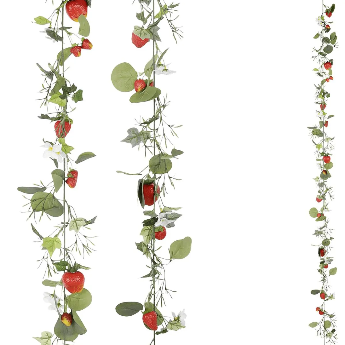 Rameau De Fraises Artificiel Avec Fruits 180 Cm-DecoWoerner Online