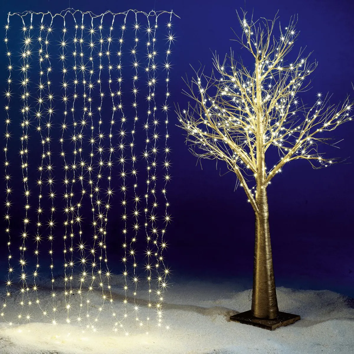 Rideau Lumineux En Fil LED Pour L'ext., 300 LED, 150 X 200 Cm-DecoWoerner