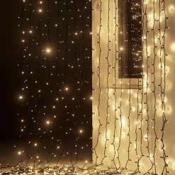 Rideau Lumineux LED Profi Système IP67, 500 Cm Sans Câble D'alimentation, Noir-DecoWoerner Discount